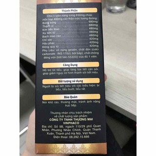 ️ Kim Thạch Đan - Đả Tan Sỏi Thận (60 vien)