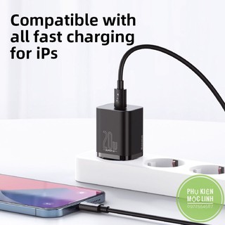 Củ Sạc Nhanh Baseus PD3.0 (  18w/20w + Cổng Type C) / (  Bền + An Toàn) - Bảo Hành 1 Năm