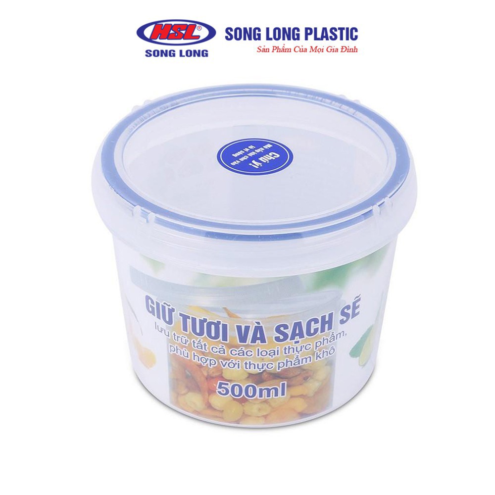 Hộp Đựng Thực Phẩm Four Lock Tròn 500ml 2512