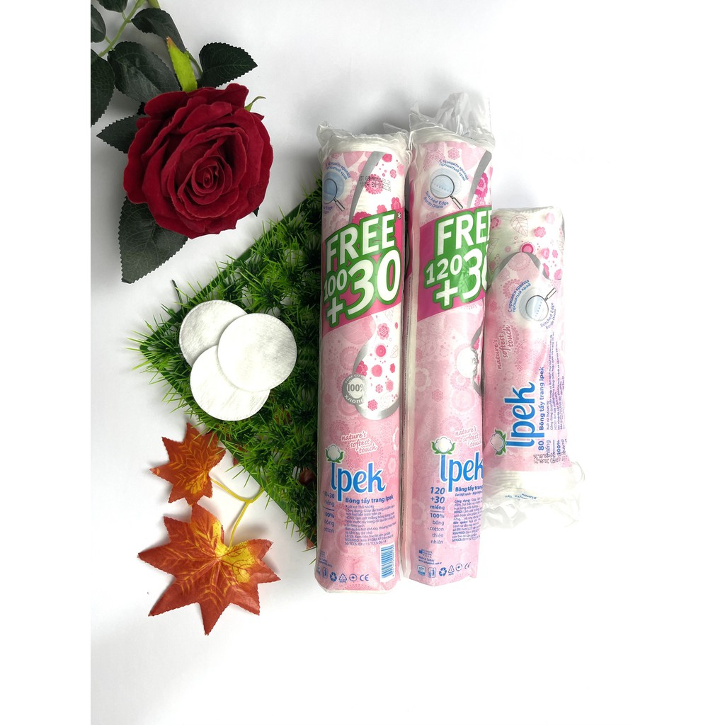 Bông Tẩy Trang Thổ Nhĩ Kì IPEK 100% cotton 2 lớp