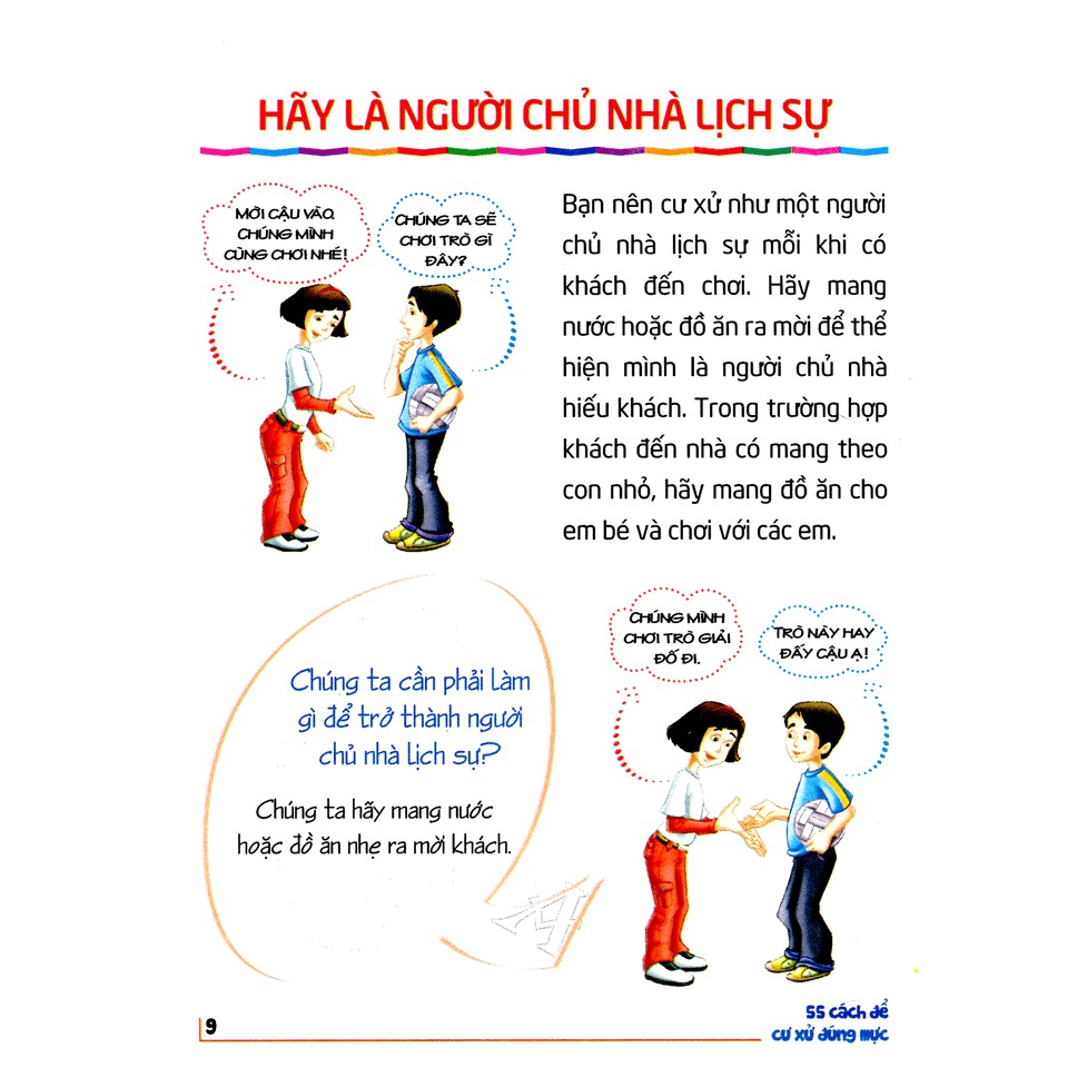 Sách: 55 Cách Để Cư Xử Đúng Mực - 55 Way To Behave Well