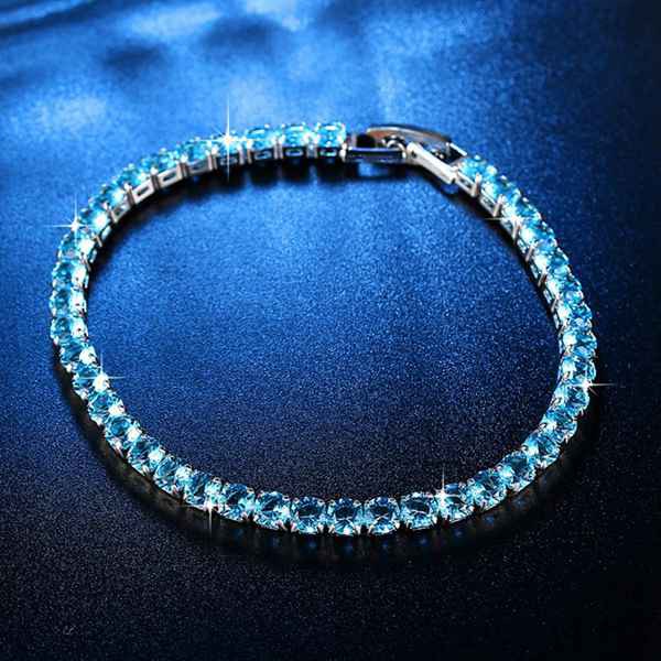 Vòng tay khóa kẹp dạng chuỗi hạt lập phương bằng kim loại đồng/đồng thau đính hàng đá zircon | BigBuy360 - bigbuy360.vn