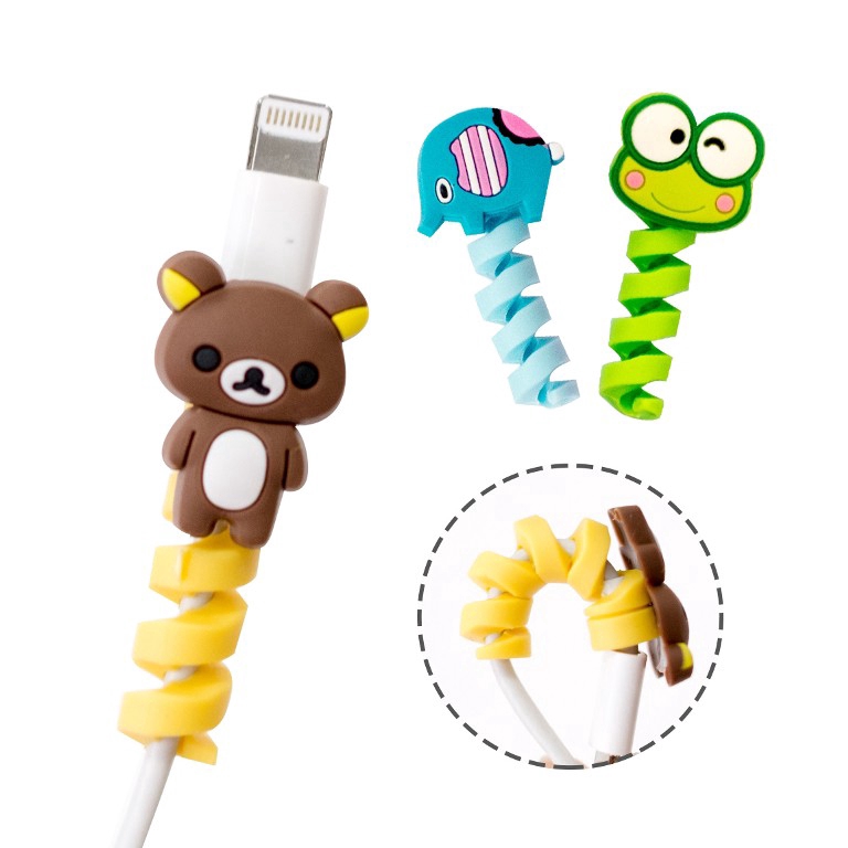 Hoạt Hình Dụng Cụ Bảo Vệ Đầu Dây Cáp Hình Thú Dễ Thương