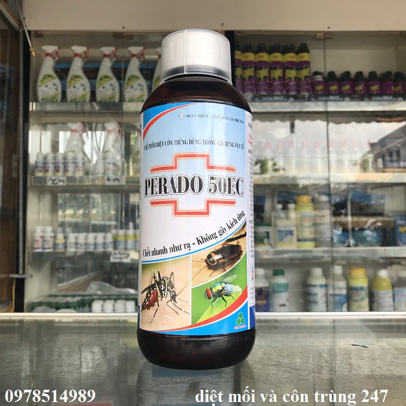 Thuốc diệt muỗi Perado 50EC 1 lít - diệt muỗi và côn trùng hiệu quả