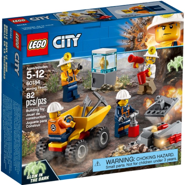 LEGO City 60184 - Mining Team - Bộ xếp hình Lego  Đội đào mỏ