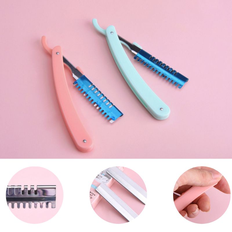 Set 10 Dao Cạo Lông Mày Bằng Thép Không Gỉ An Toàn Tiện Dụng