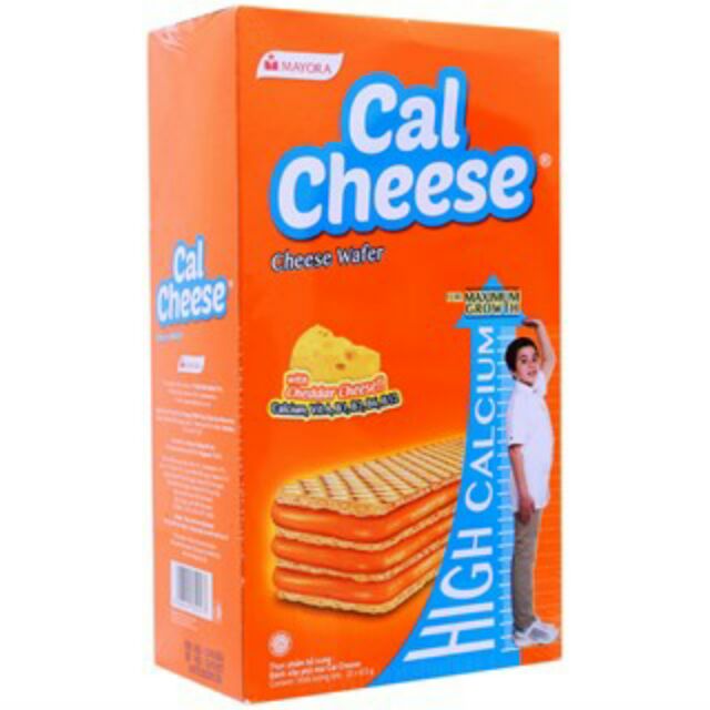 (giảm 6%) Bánh xốp Cal Cheese nhân kem phô mai 170g (20 gói)