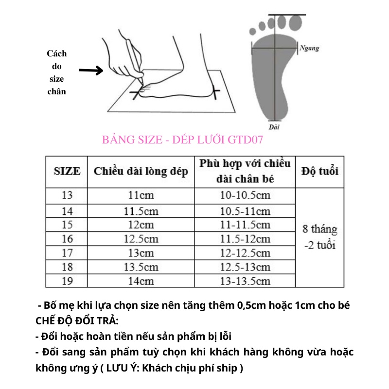 Dép tập đi cho bé trai bé gái sandal lưới thoáng khí Bunny store, dép quai hậu dành cho bé từ 8 tháng đến 2 tuổi GTD07