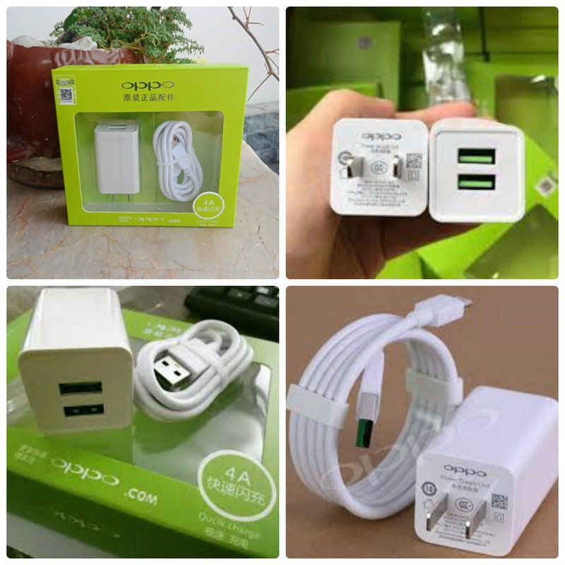BỘ SẠC OPPO 4A-DOCK SẠC+CÁP SẠC CÔNG NGHỆ VOOC 2 cổng USB- Sạc nhanh | Nông  Trại Vui Vẻ - Shop