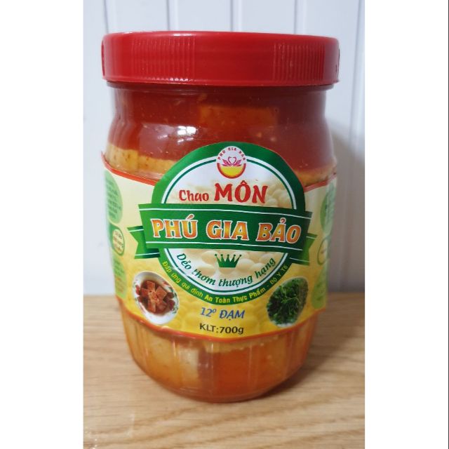 Chao môn Phú Gia Bảo hủ to 700g