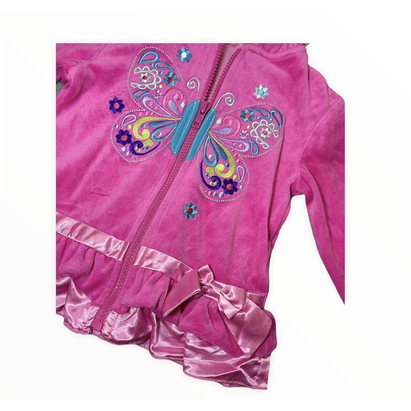 Áo khoác Nhung bé Gái Hàng Xuất xịn(size 2-3y)