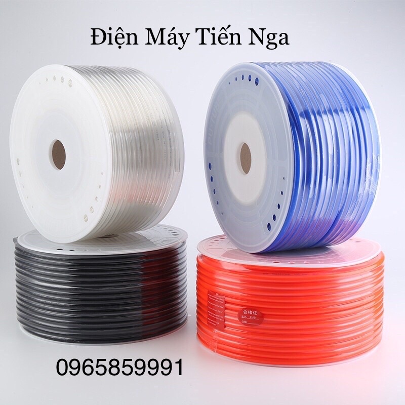 DÂY ỐNG KHÍ NÉN PU ,Các Phi 4mm,6mm,8mm,10mm và 12mm 100m/ cuộn