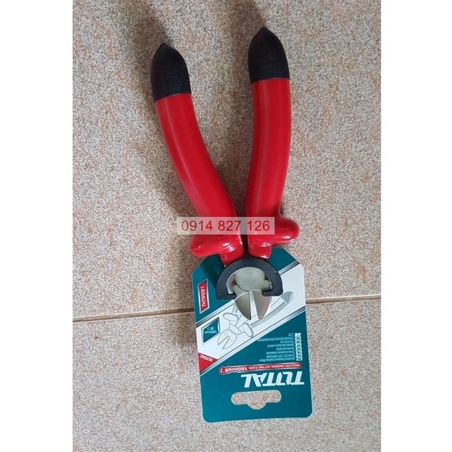 Kìm cắt cách điện 1000V TOTAL THTIP261 6inch (150mm) thép CrV siêu bền cứng, Bh 6 tháng