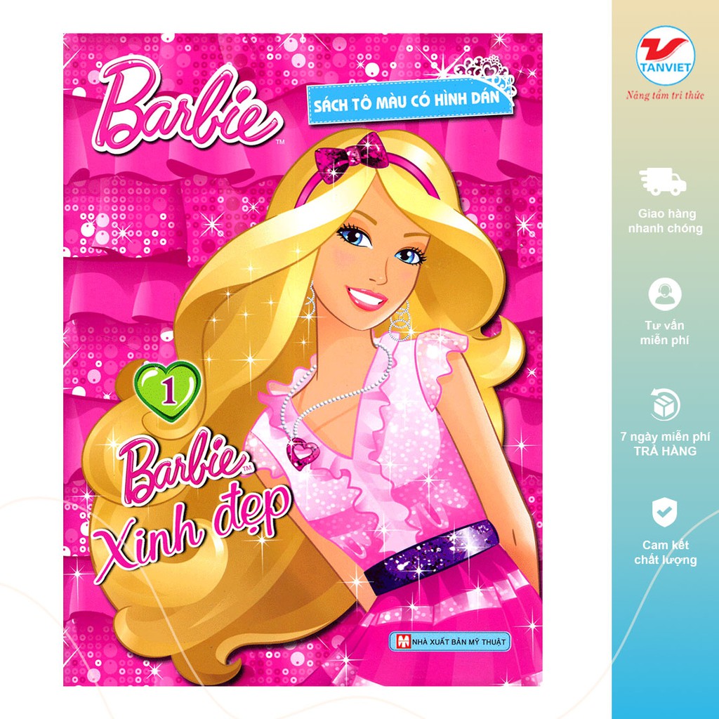 Bộ Sách Tô Màu - Barbie Xinh Đẹp (4 Cuốn)