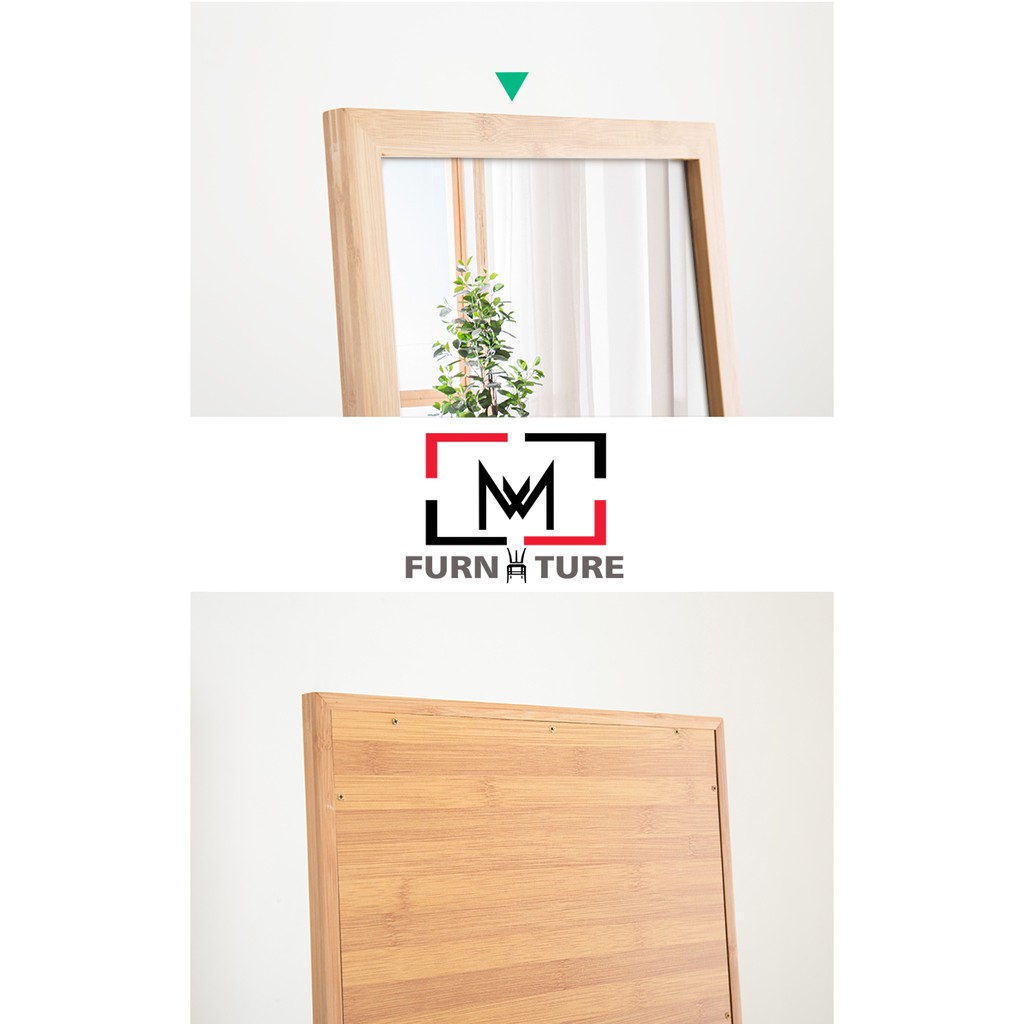 [BIG SIZE] GƯƠNG ĐỨNG KHUNG GỖ HÀN QUỐC - A MIRROR NATURAL SIZE 50X170 | BigBuy360 - bigbuy360.vn