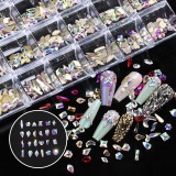Miếng Dán Trang Trí Móng Tay Hình Bướm Bằng Hợp Kim DIY Kiểu Dáng Mới
