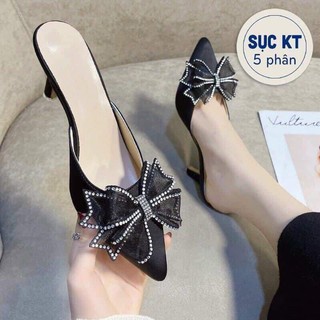 Giày sục nơ đá siêu hot