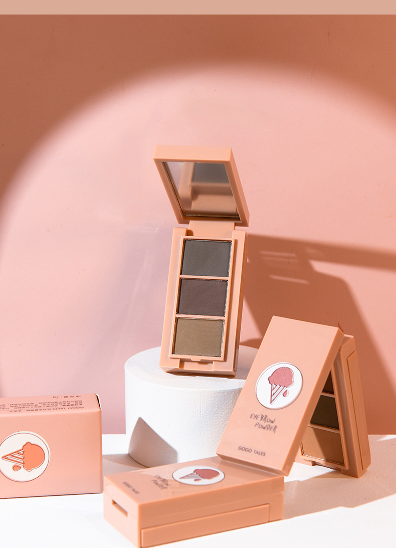 [Hàng mới về] Phấn Kẻ Mày Gogo Tales 3 Màu Ba Chiều Tự Nhiên Chống Thấm Nước Và Mồ Hôi Không Dễ Phai kèm cọ mini  Nội Địa Trung | BigBuy360 - bigbuy360.vn