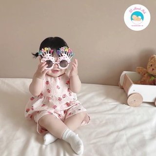 Bộ đồ 2 dây gấu + dâu cho bé gái