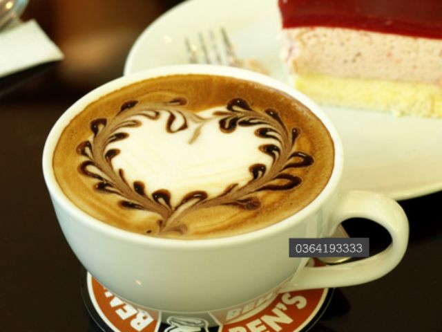 Bộ cốc sứ Capuchino cafe Latte 280ml kèm đĩa kê  tách sứ trắng trơn Ohio