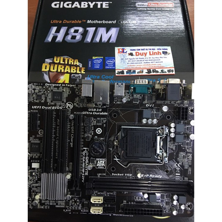 Main Gigabyte H81M-S2PV DS2V mới renew full hộp bảo hành 24 tháng | WebRaoVat - webraovat.net.vn