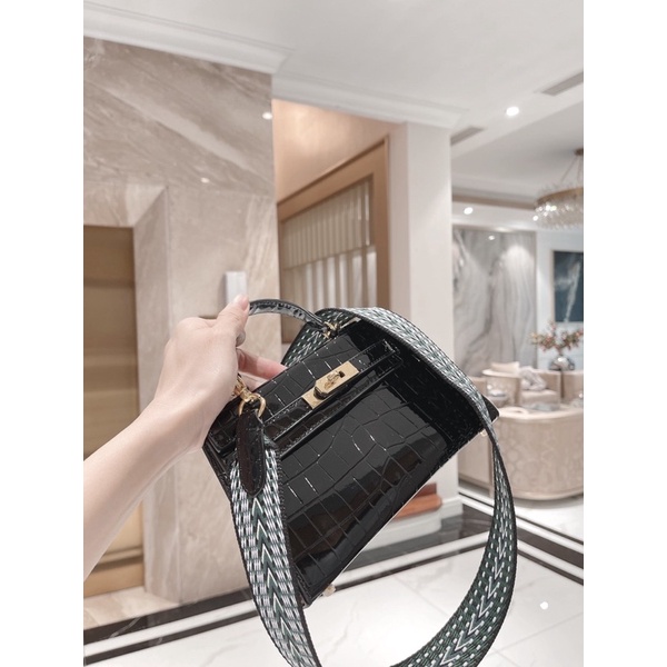 ✅Túi HM KELLY 20cm - Vân sấu [Fullbox]