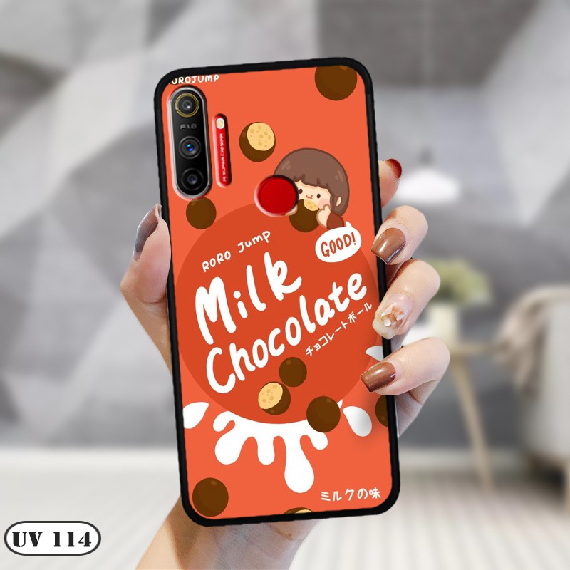 Ốp lưng điện thoại Realme C3 - lưng nhám viền dẻo