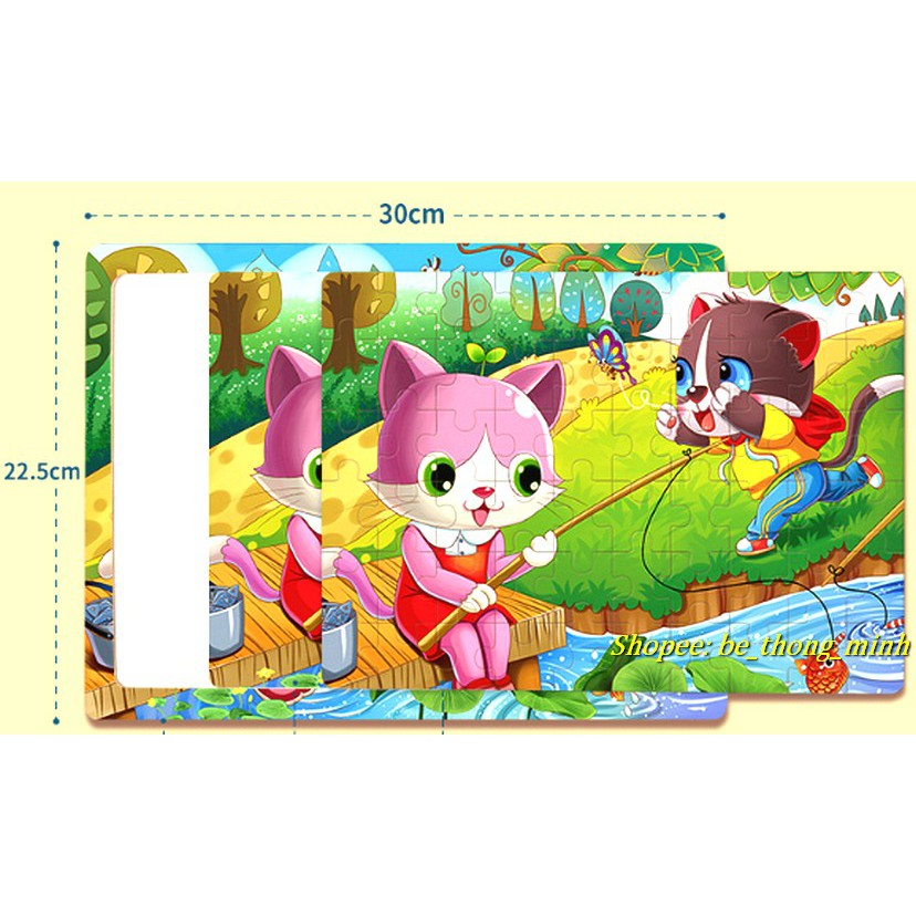 [CHỌN HÌNH TỪ1-18] - Puzzle ghép hình gỗ 60 mảnh chủ đề chuyện cổ tích siêu đẹp ( LINK 1)