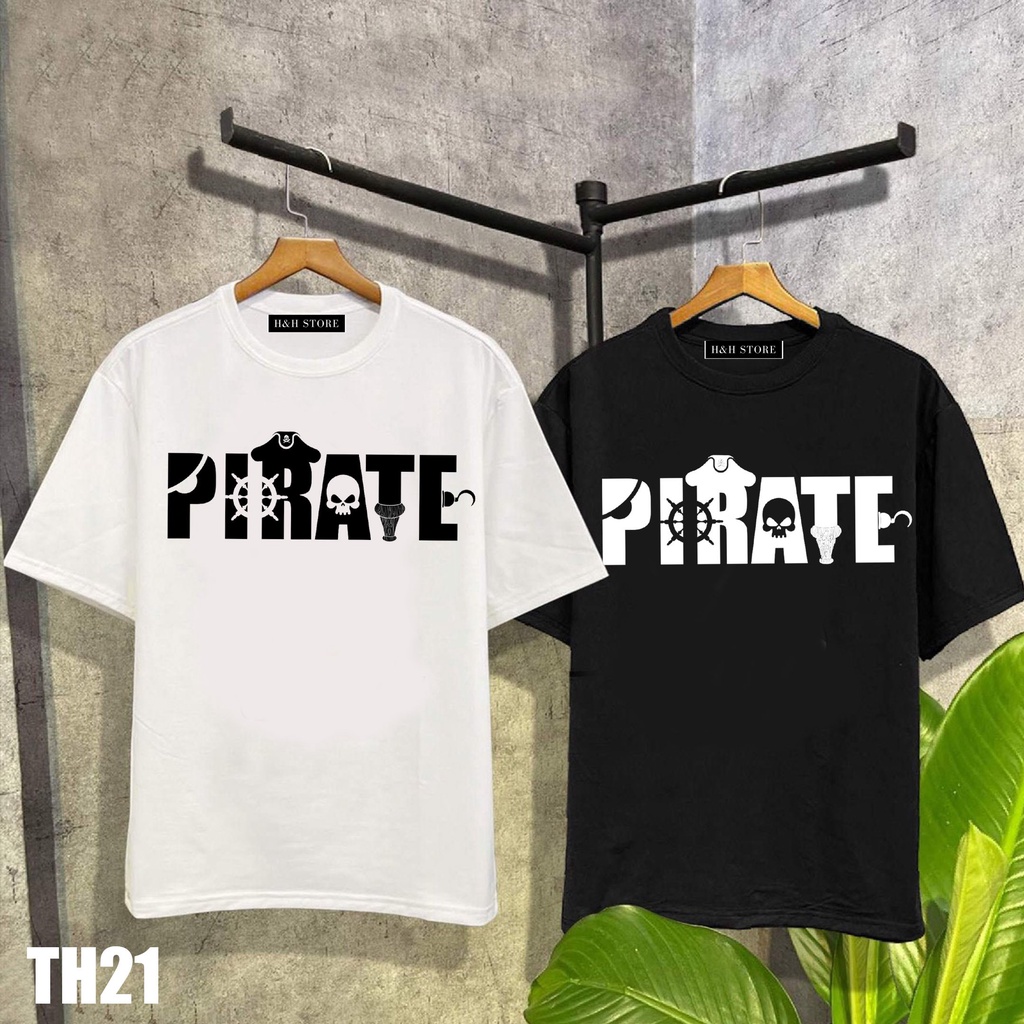 Áo thun In Nam Nữ Form Unisex PIRATE TH21 - Hí Shop