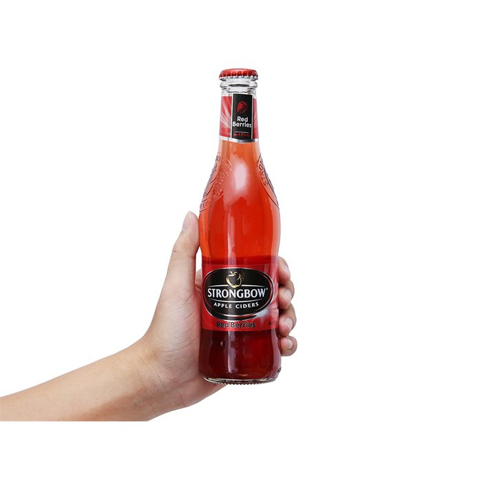 24 Chai Strongbow RedBerries + tặng kèm Hạt điều rang muối