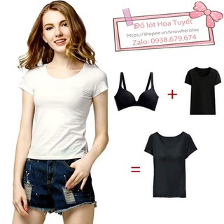 Áo thun body nữ tay ngắn có mút ngực-GYM301