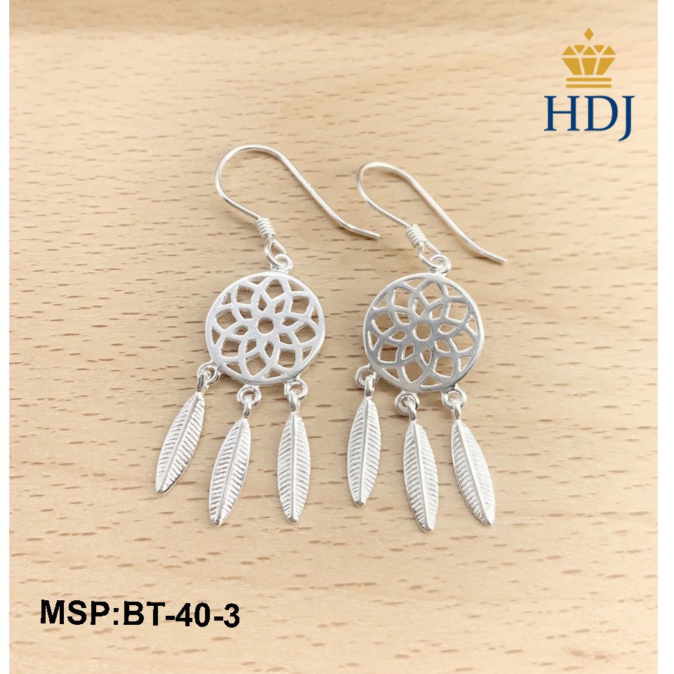 Khuyên tai bạc 925 Hình Dreamcatcher trang sức cao cấp HDJ mã BT-40-3 Hàng Đẹp