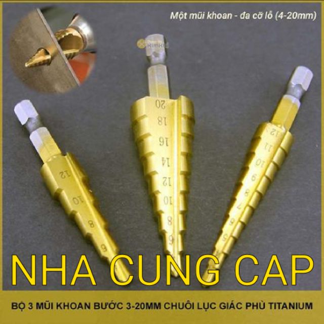 BỘ 3 MŨI KHOAN ĐA NĂNG