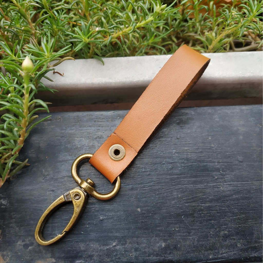 [Hàng Chất] Móc khóa chìa khóa Toyota bằng da bò khắc logo hãng