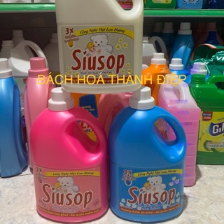 Nước xả làm mềm vải Siusop 3X đậm đặc 3,8kg