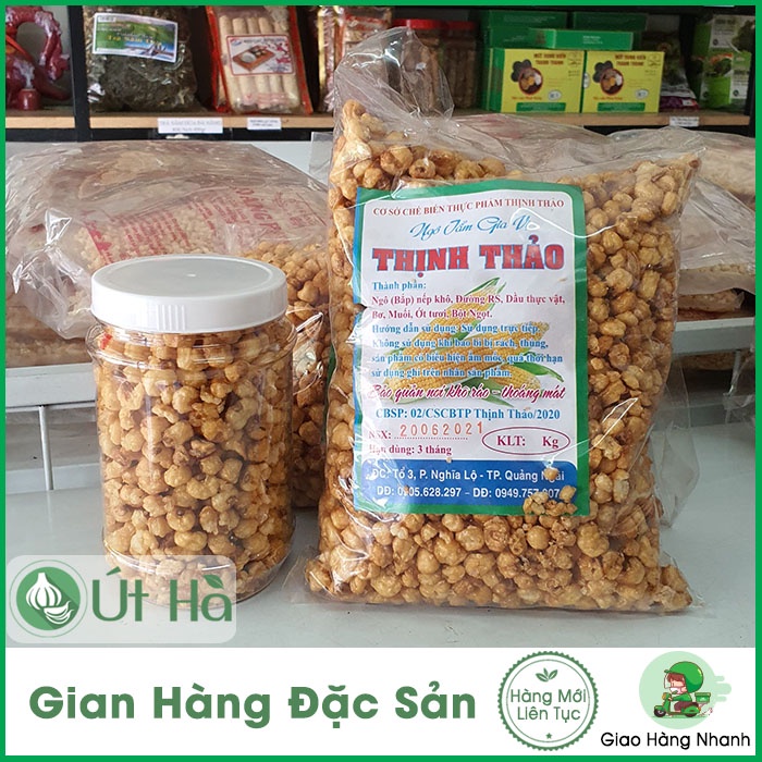 Bắp Rang Giòn Mặn Quảng Ngãi Món Ăn Vặt Cực Ngon Lý Tưởng - Út Hà Đặc Sản