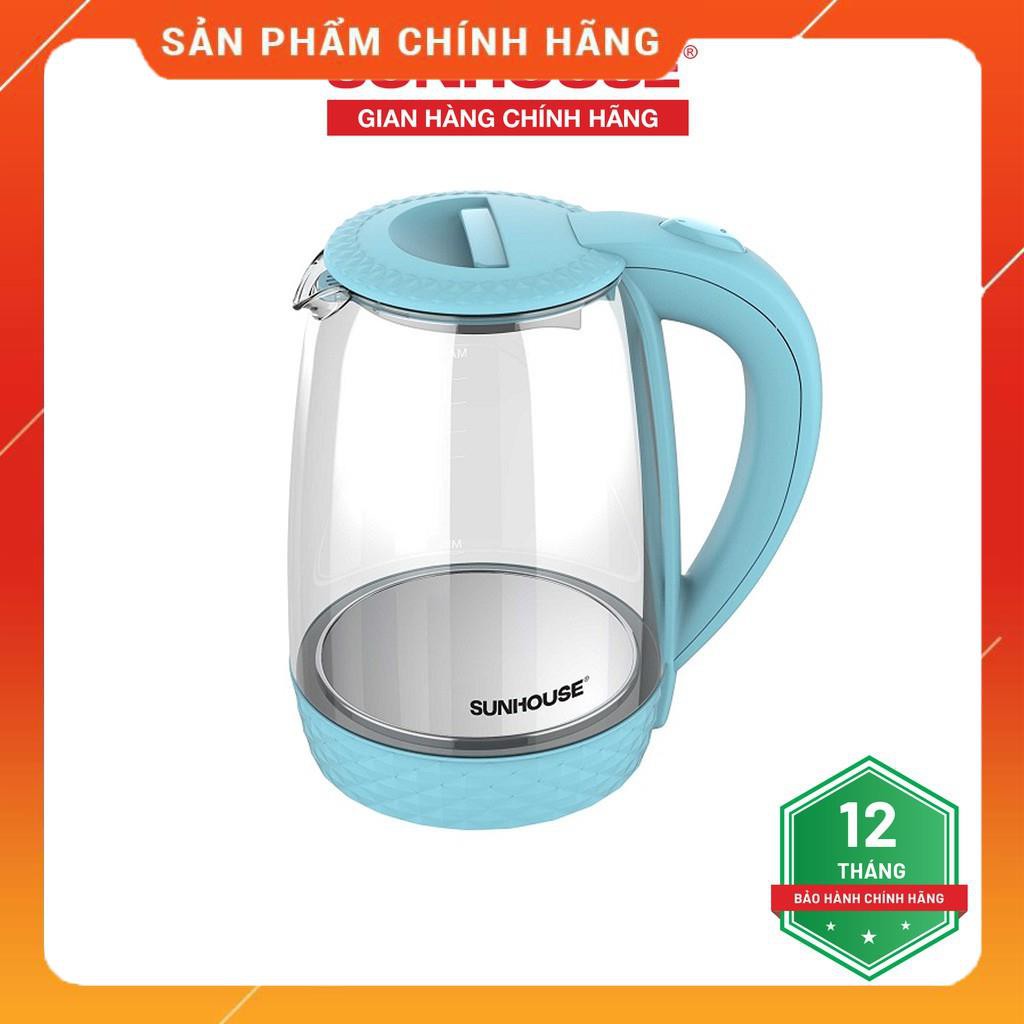 [Mã 44ELSALE2 giảm 7% đơn 300K] Ấm siêu tốc thuỷ tinh 1.8L SUNHOUSE SHD1215