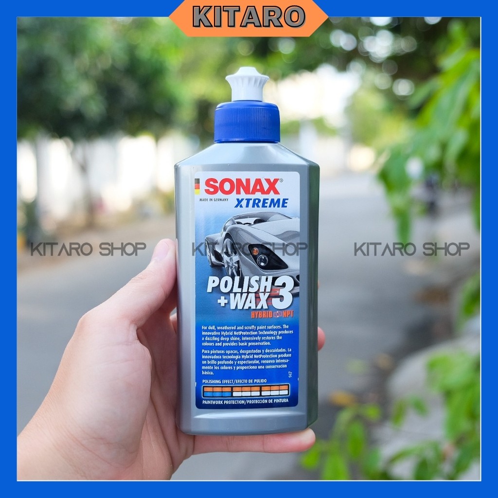 Sonax Wax 3 (Đánh Bóng, Xóa Xước, Bảo Vệ Màu Sơn Bóng)