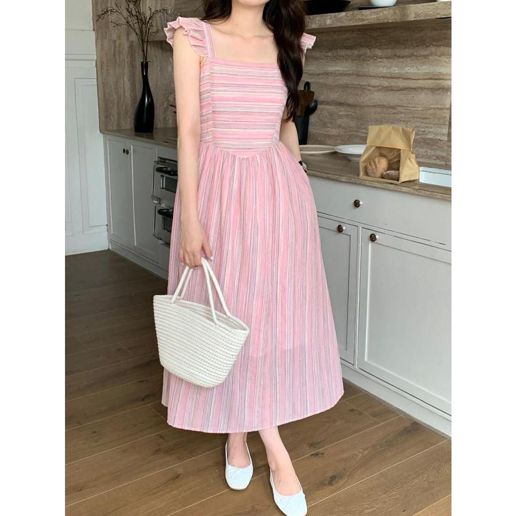 Đầm Sát Nách Kẻ Sọc Mùa Hè Phong Cách Mới 64226