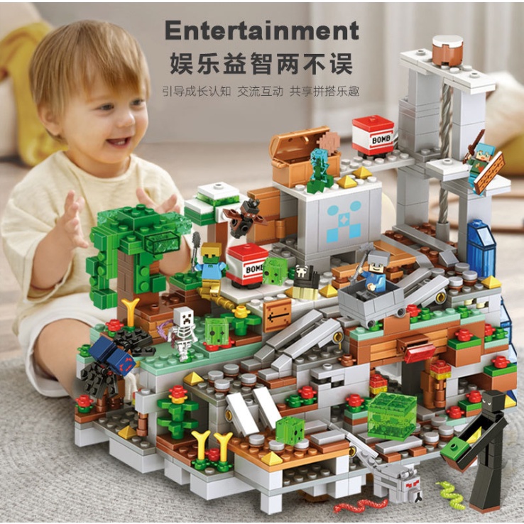Đồ chơi Lego lắp ráp Minecraft độc đáo