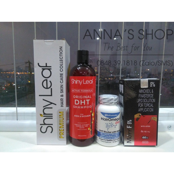 🔴COMBO MỌC TÓC: Dầu Gội DHT + Hairomega DHT + Morr F5%