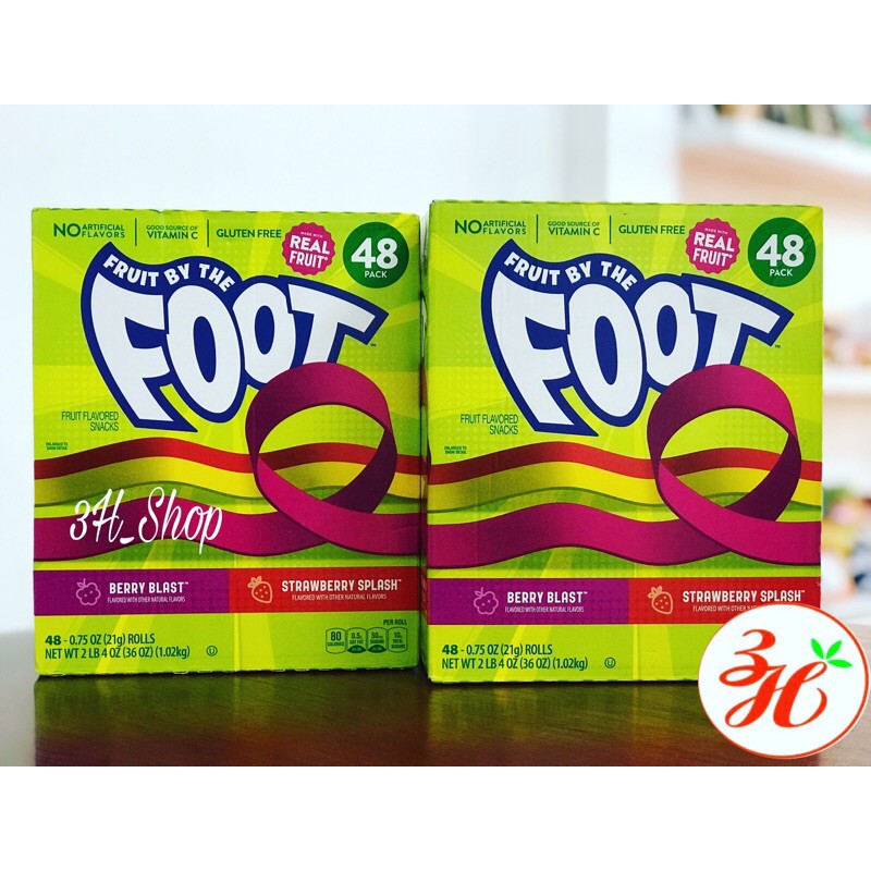 Thùng 48 gói kẹo cuộn Foot - Mỹ