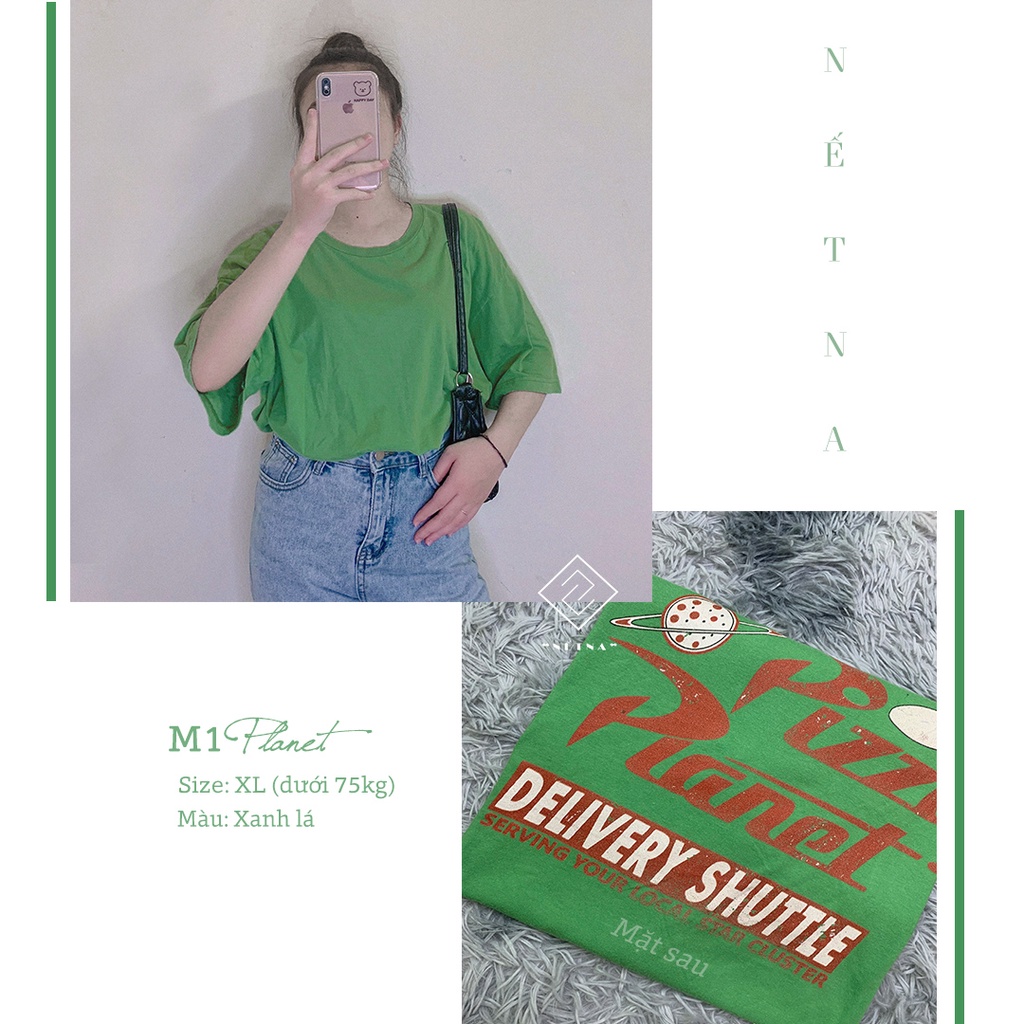 Áo thun Mỹ 2hand - M1 Planet(Hàng đợt 1-phom siêu to siêu chất, mix quần jean mặc phom giấu quần đều