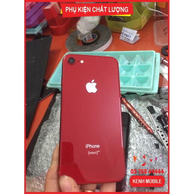 VỎ iPHONE 7 ĐỘ LÊN THÀNH iPHONE 8 MÀU ĐỎ, HỒNG GOLD, ĐEN