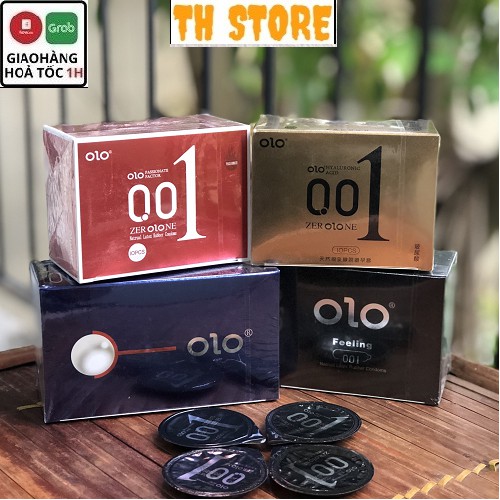 [CHÍNH HÃNG 100%] Bao cao su OLO 001 Bao cao su siêu mỏng [Hộp 10 chiếc] Mỏng vô hình đưa cuộc yêu nhập cuộc ngay