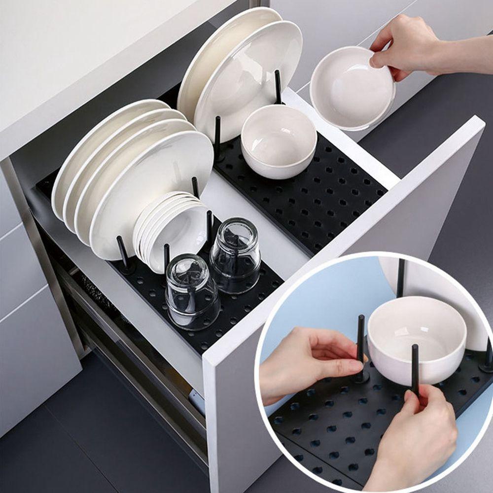 Khay Phơi Khô Chén Dĩa Dạng Ngăn Kéo Bằng Chất Liệu ABS