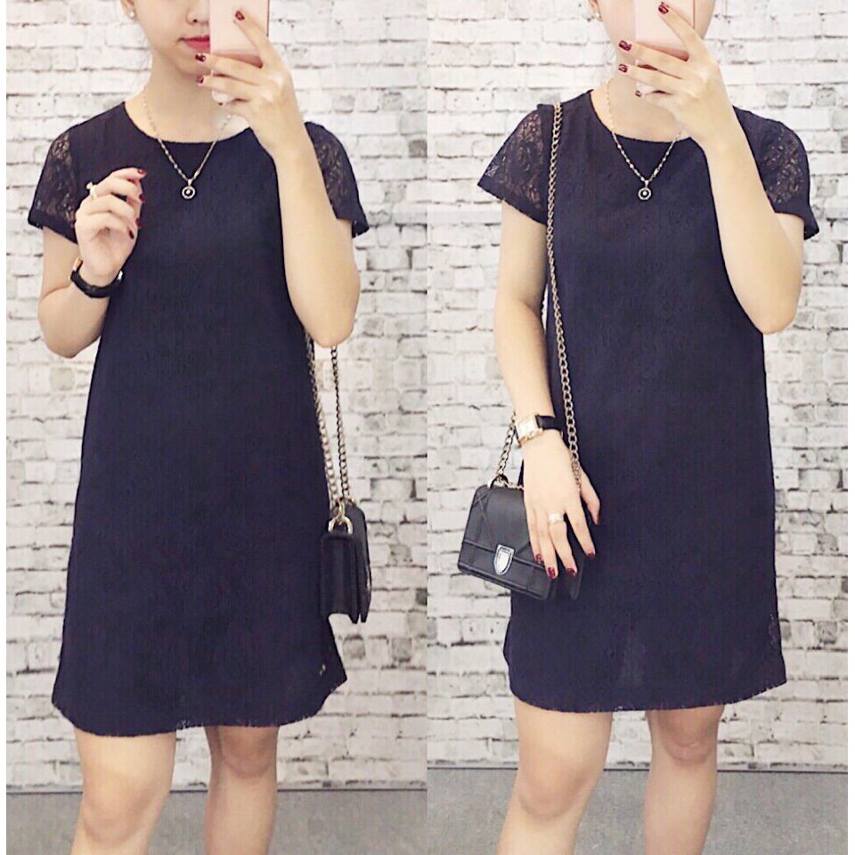 [Mã FAMALLT5 giảm 15% đơn 150k] Đầm ren Zenic P63966 dáng suông màu Navy | BigBuy360 - bigbuy360.vn