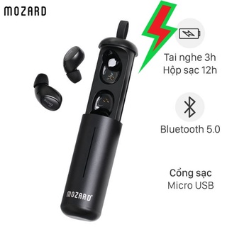 Tai nghe Bluetooth True Wireless Mozard AT5 Đen (Mới)