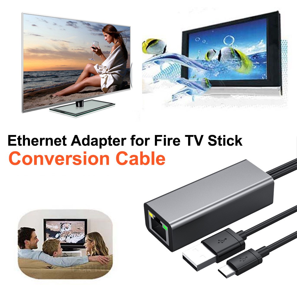 Thiết bị kết nối mạng Ethernet 1m cho Fire TV Stick Micro 100M