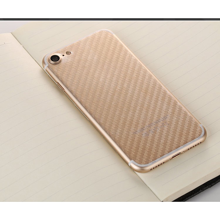 Miếng dán mặt lưng cacbon chống vân tay,xước 5/5s/6/6s/6plus/7/8/7plus/8plus/x/xs/xsmax/11/11promax Awifi Case L4-3